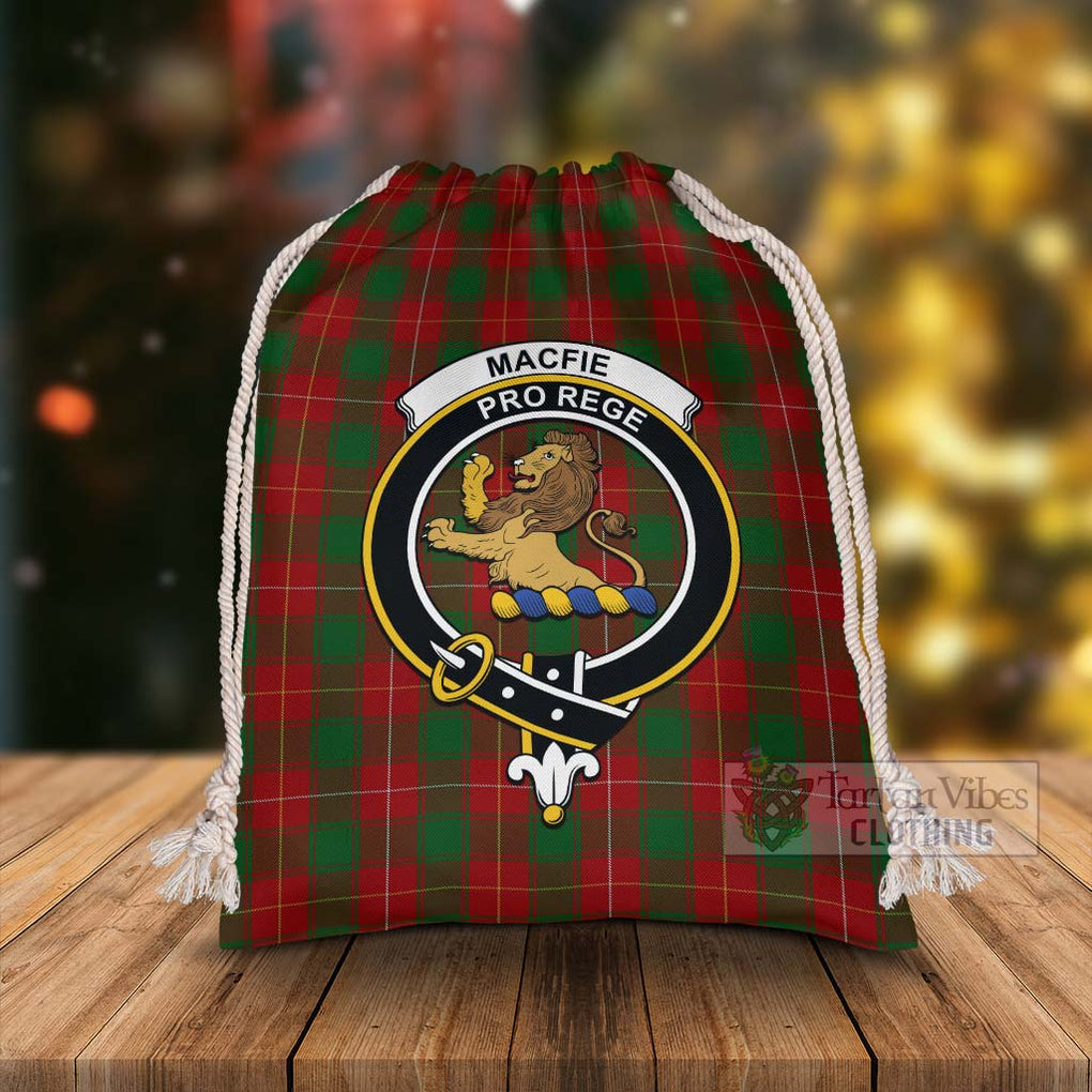 Tartan Vibes Clothing MacFie (McFie) Tartan Christmas Santa's Bag with Family Crest