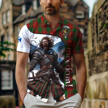 MacFie (McFie) Crest Tartan Short Sleeve Button Shirt Inspired by the Freedom of Scottish Warrior