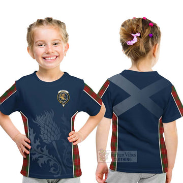 MacFie (McFie) Tartan Kid T-Shirt with Family Crest and Scottish Thistle Vibes Sport Style