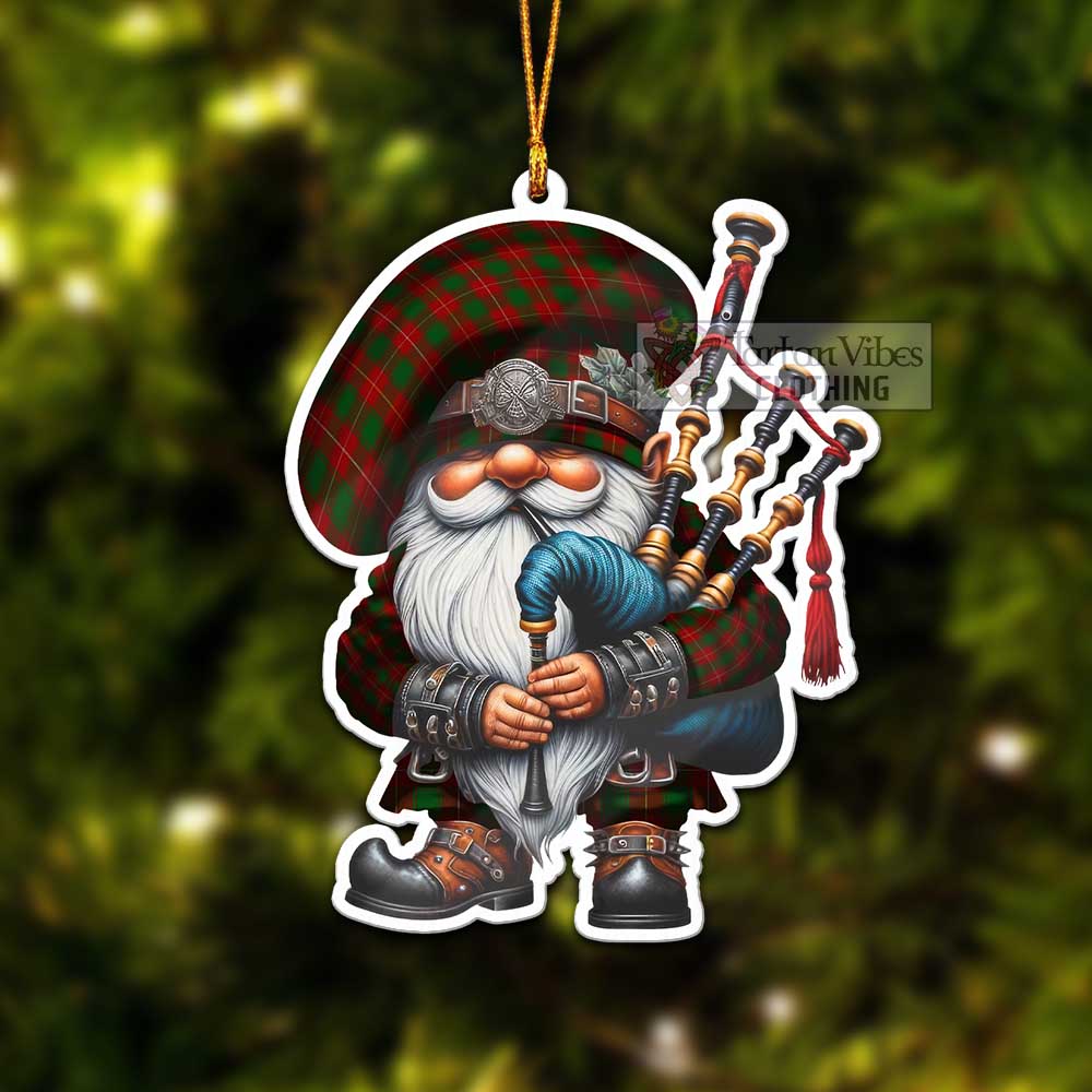 Tartan Vibes Clothing MacFie (McFie) Tartan Badpiper Gnome Christmas Ornament