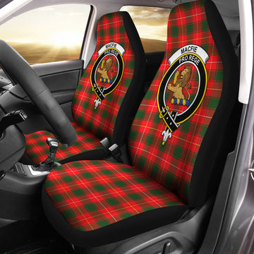 MacFie Modern Tartan Car Seat Cover with Family Crest