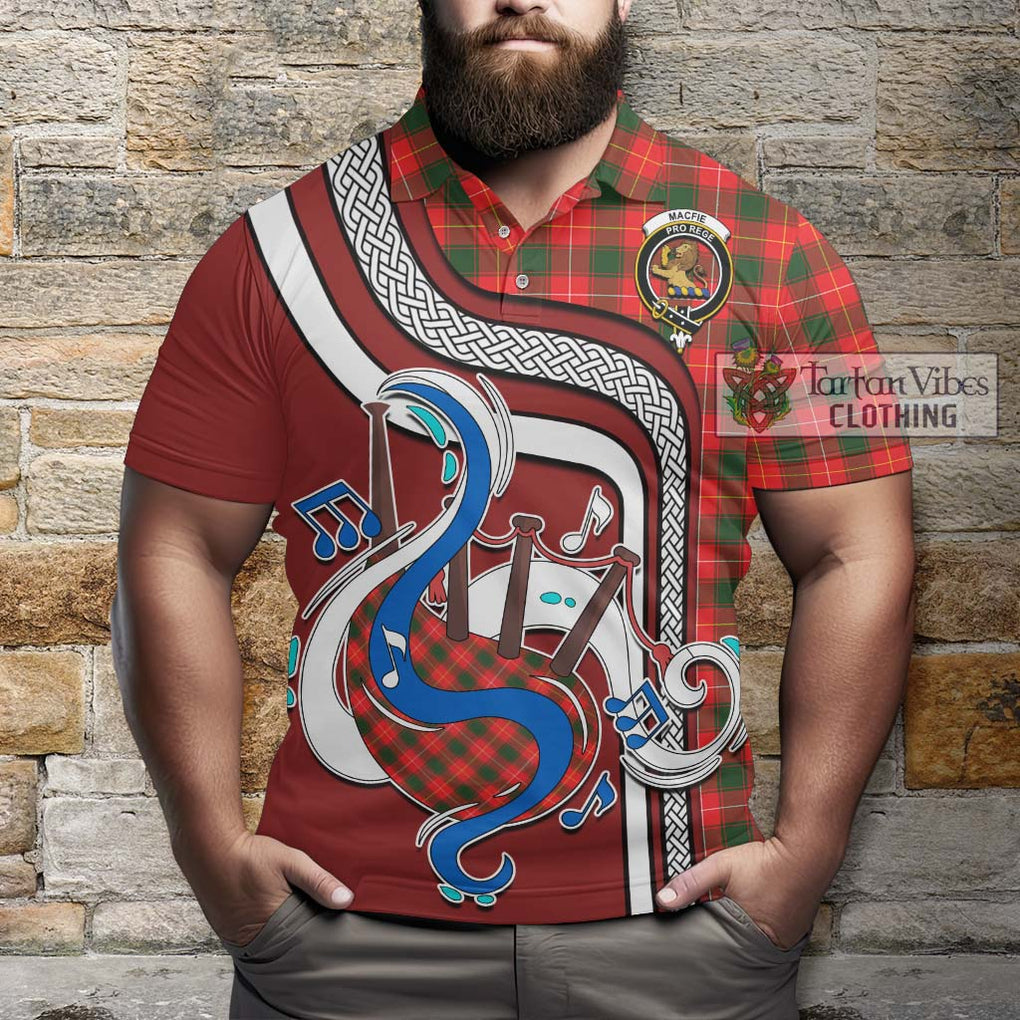 Tartan Vibes Clothing MacFie Modern Tartan Polo Shirt with Epic Bagpipe Style