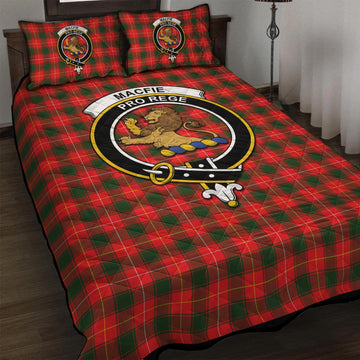 MacFie Modern Tartan Quilt Bed Set with Family Crest