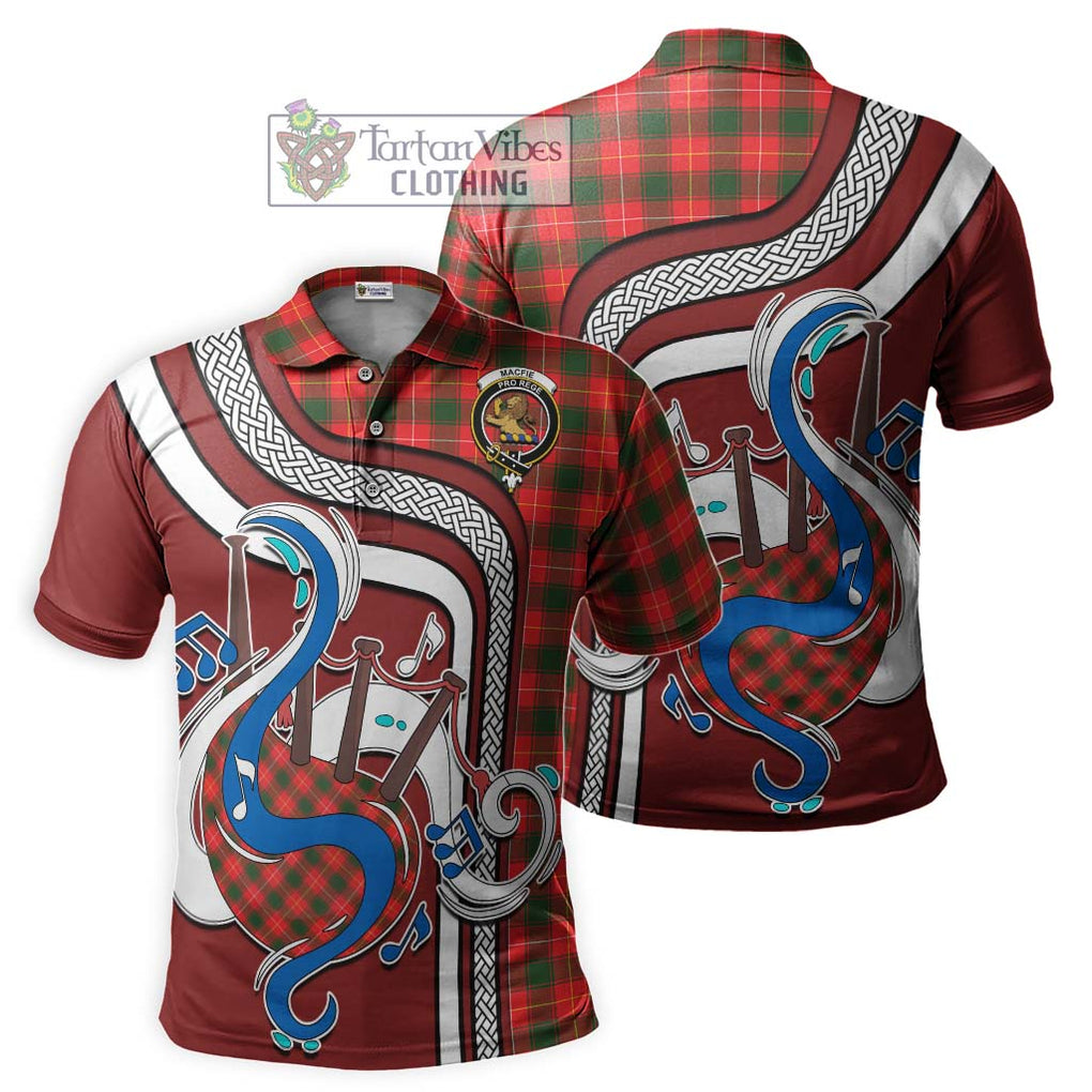 Tartan Vibes Clothing MacFie Modern Tartan Polo Shirt with Epic Bagpipe Style