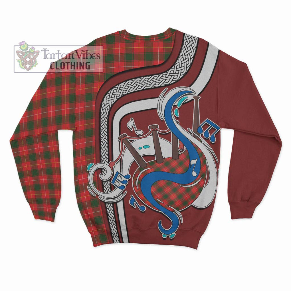 Tartan Vibes Clothing MacFie Modern Tartan Sweatshirt with Epic Bagpipe Style