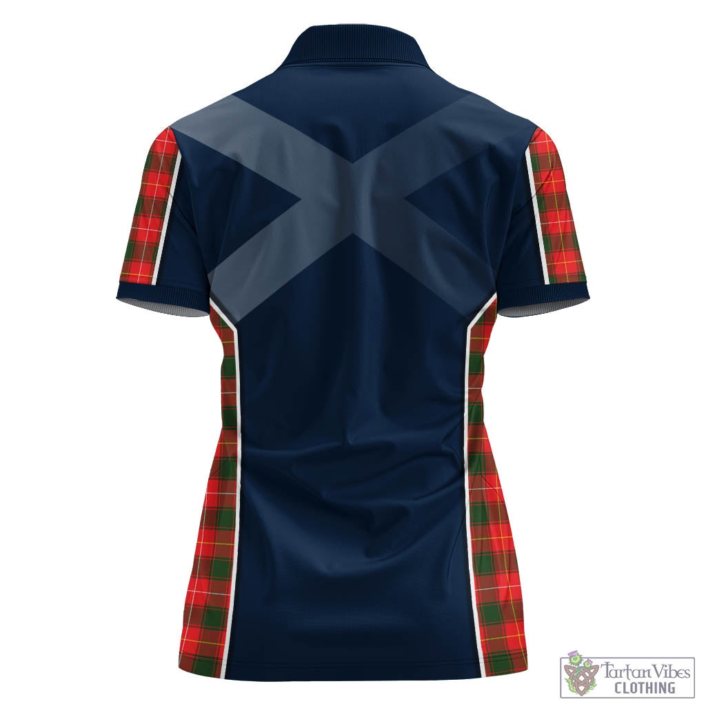 Tartan Vibes Clothing MacFie Modern Tartan Women's Polo Shirt with Family Crest and Lion Rampant Vibes Sport Style