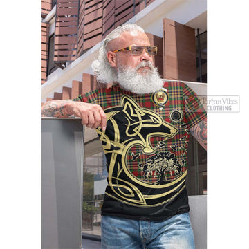 MacGill (MakGill) Tartan Cotton T-shirt with Family Crest Celtic Wolf Style Men's Shirt - Tartan Vibes Clothing