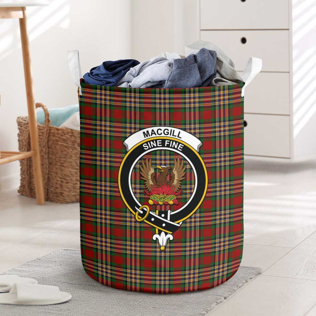 MacGill (MakGill) Tartan Laundry Basket with Family Crest - Tartan Vibes Clothing