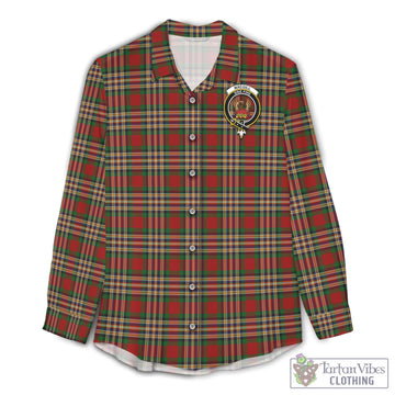 MacGill (MakGill) Tartan Women's Casual Shirt with Family Crest