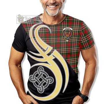 MacGill (MakGill) Tartan T-Shirt with Family Crest and Celtic Symbol Style