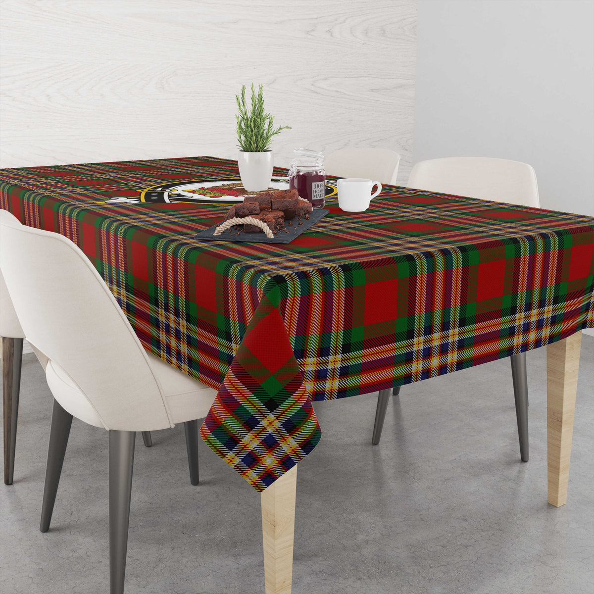 MacGill (MakGill) Tartan Tablecloth with Family Crest M 39.4"x59"(100x150cm) - Tartan Vibes Clothing