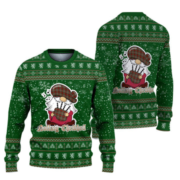 MacGill (MakGill) Clan Christmas Family Ugly Sweater with Funny Gnome Playing Bagpipes