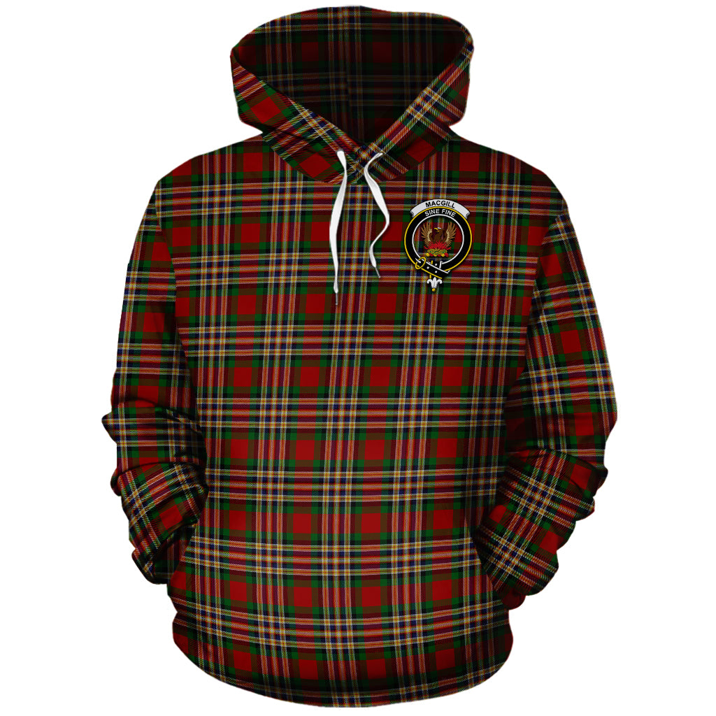 MacGill Tartan Hoodie with Family Crest