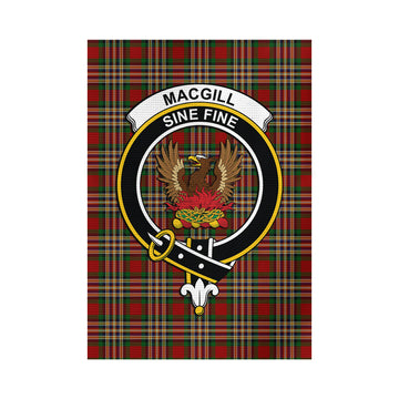MacGill (MakGill) Tartan Garden Flag with Family Crest - Tartan Vibes Clothing