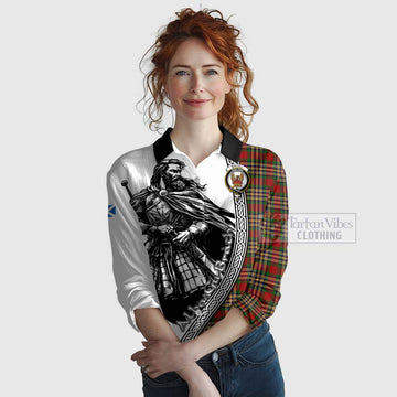 MacGill (MakGill) Tartan Clan Crest Women's Casual Shirt with Highlander Warrior Celtic Style