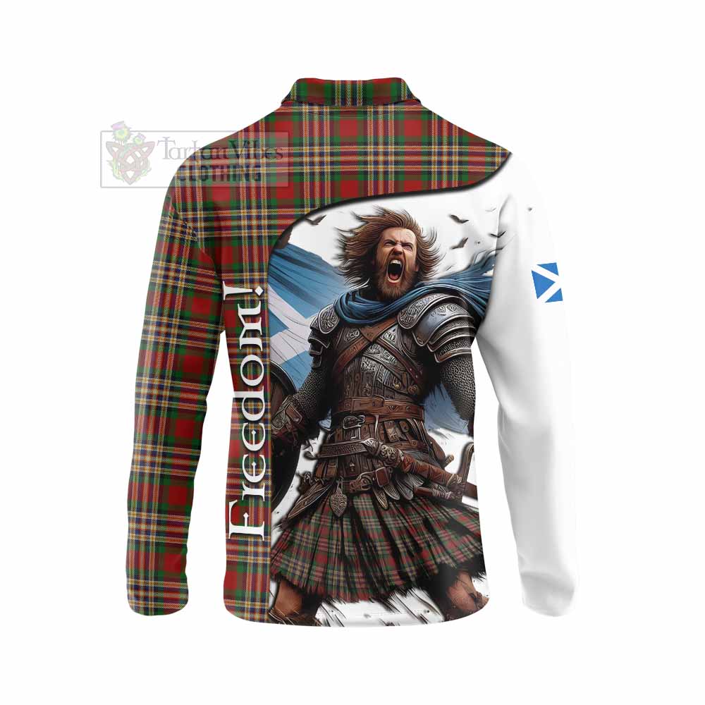 Tartan Vibes Clothing MacGill (MakGill) Crest Tartan Long Sleeve Polo Shirt Inspired by the Freedom of Scottish Warrior