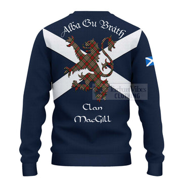 MacGill (MakGill) Tartan Lion Rampant Ugly Sweater Proudly Display Your Heritage with Alba Gu Brath and Clan Name - Tartan Vibes Clothing