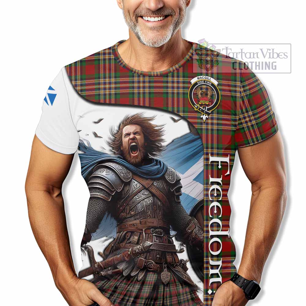 MacGill (MakGill) Crest Tartan T-Shirt Inspired by the Freedom of Scottish Warrior