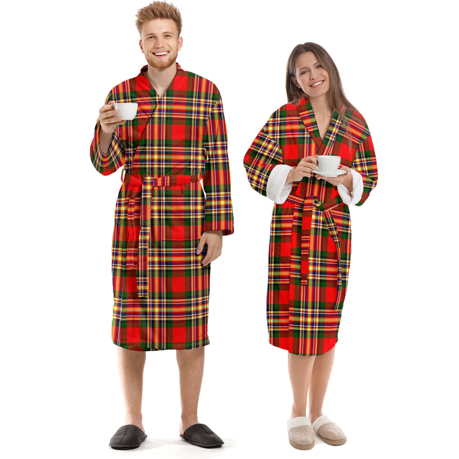 MacGill Modern Tartan Bathrobe Unisex S - Tartan Vibes Clothing