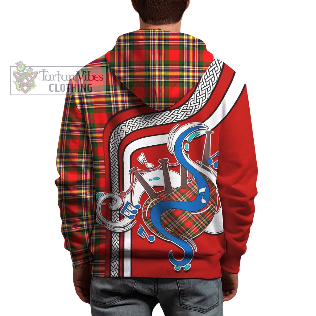 Tartan Vibes Clothing MacGill Modern Tartan Hoodie with Epic Bagpipe Style