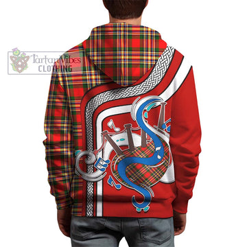 MacGill Modern Tartan Hoodie with Epic Bagpipe Style