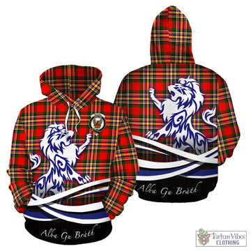 MacGill Modern Tartan Hoodie with Alba Gu Brath Regal Lion Emblem