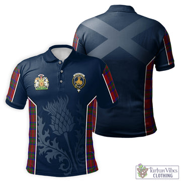 MacGillivray (McGillivray) Tartan Men's Polo Shirt with Family Crest and Scottish Thistle Vibes Sport Style