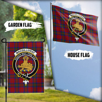 MacGillivray (McGillivray) Tartan Flag with Family Crest