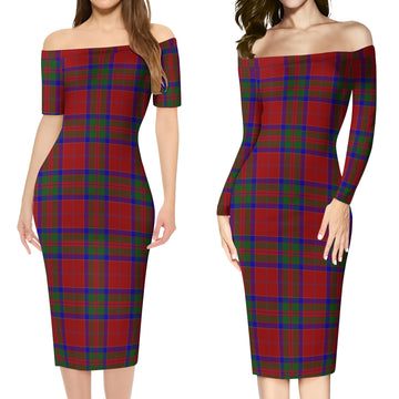 MacGillivray (McGillivray) Tartan Off Shoulder Lady Dress