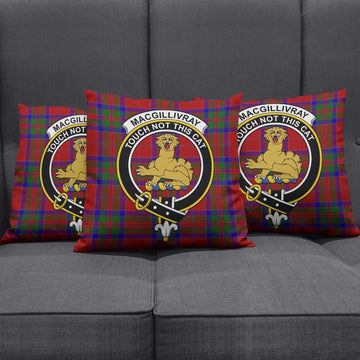 MacGillivray (McGillivray) Tartan Pillow Cover with Family Crest