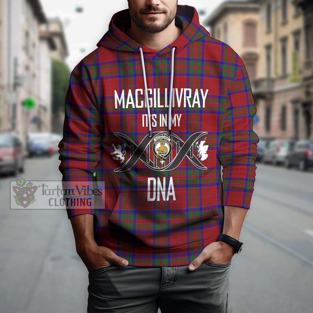 Tartan Vibes Clothing MacGillivray Tartan Hoodie with Family Crest DNA In Me Style