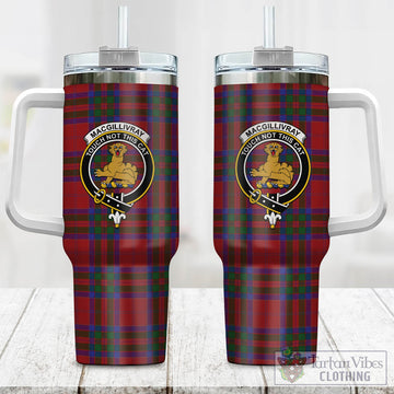 MacGillivray (McGillivray) Tartan and Family Crest Tumbler with Handle