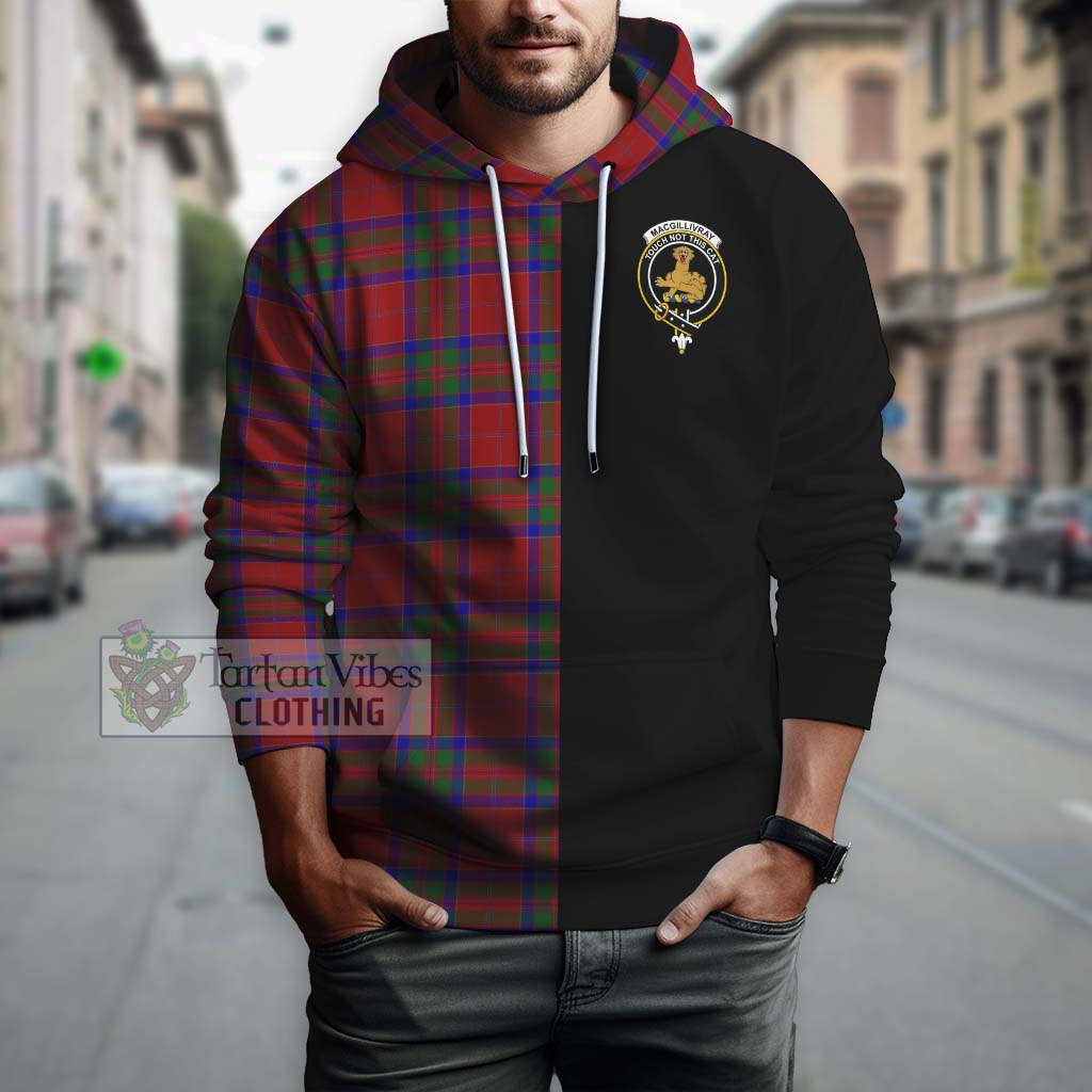 Tartan Vibes Clothing MacGillivray Tartan Hoodie with Family Crest and Half Of Me Style