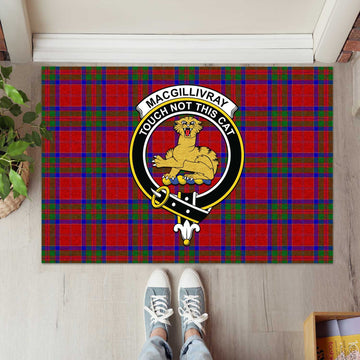 MacGillivray (McGillivray) Tartan Door Mat with Family Crest