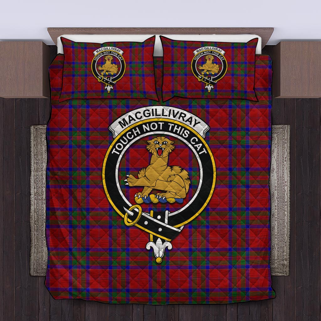 MacGillivray (McGillivray) Tartan Quilt Bed Set with Family Crest Twin - Tartan Vibes Clothing