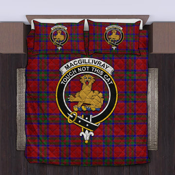 MacGillivray (McGillivray) Tartan Quilt Bed Set with Family Crest