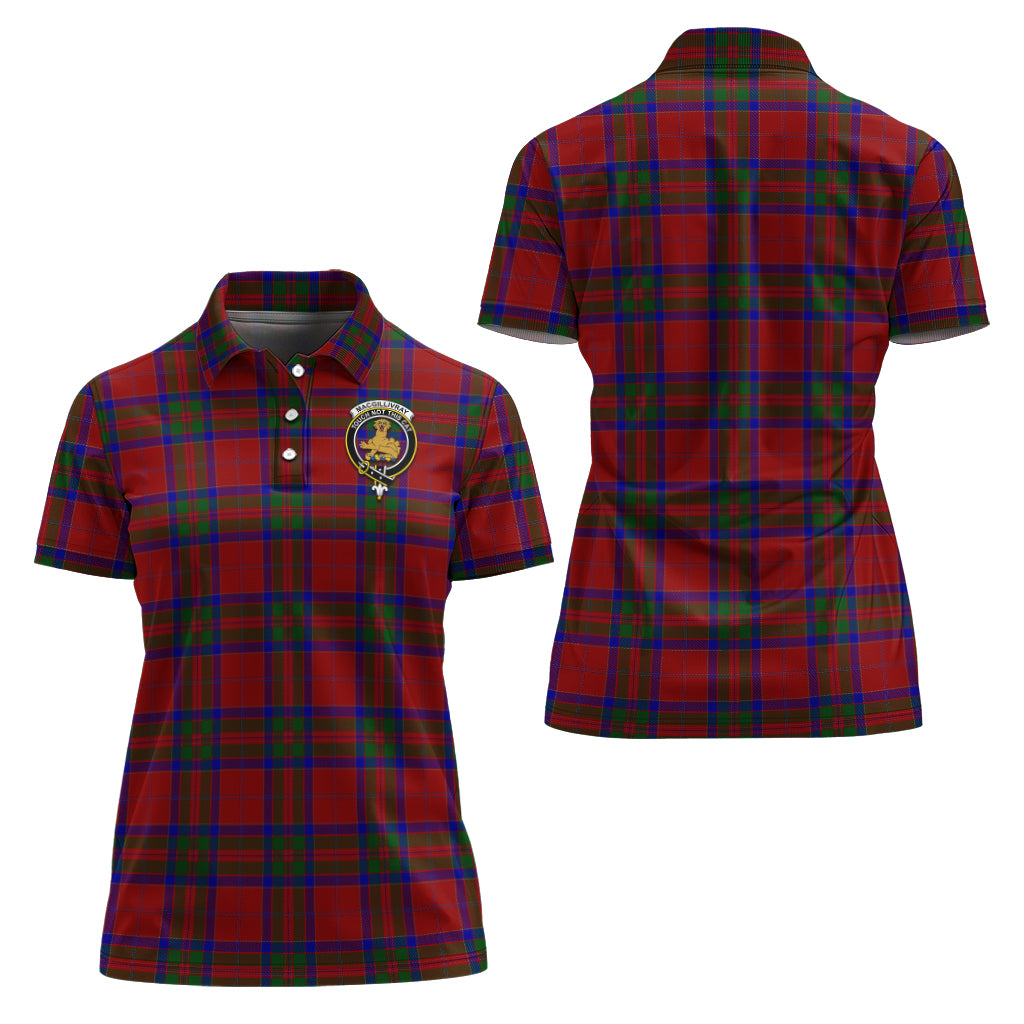 MacGillivray (McGillivray) Tartan Polo Shirt with Family Crest For Women Women - Tartan Vibes Clothing