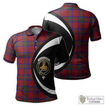 MacGillivray (McGillivray) Tartan Men's Polo Shirt with Family Crest Circle Style