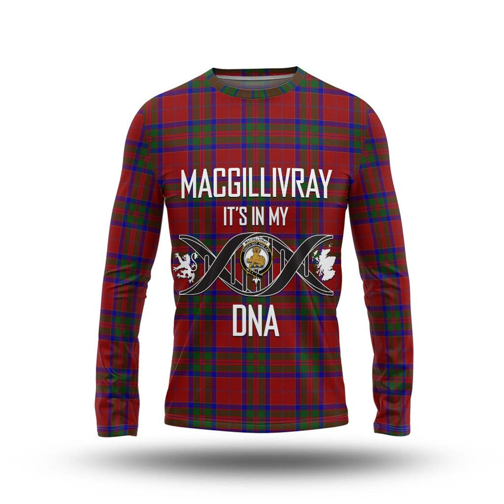 MacGillivray (McGillivray) Tartan Long Sleeve T-Shirt with Family Crest DNA In Me Style Unisex - Tartanvibesclothing Shop