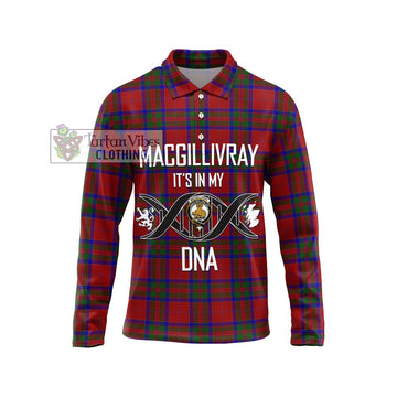 MacGillivray (McGillivray) Tartan Long Sleeve Polo Shirt with Family Crest DNA In Me Style