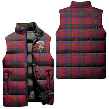 MacGillivray (McGillivray) Tartan Sleeveless Puffer Jacket with Family Crest