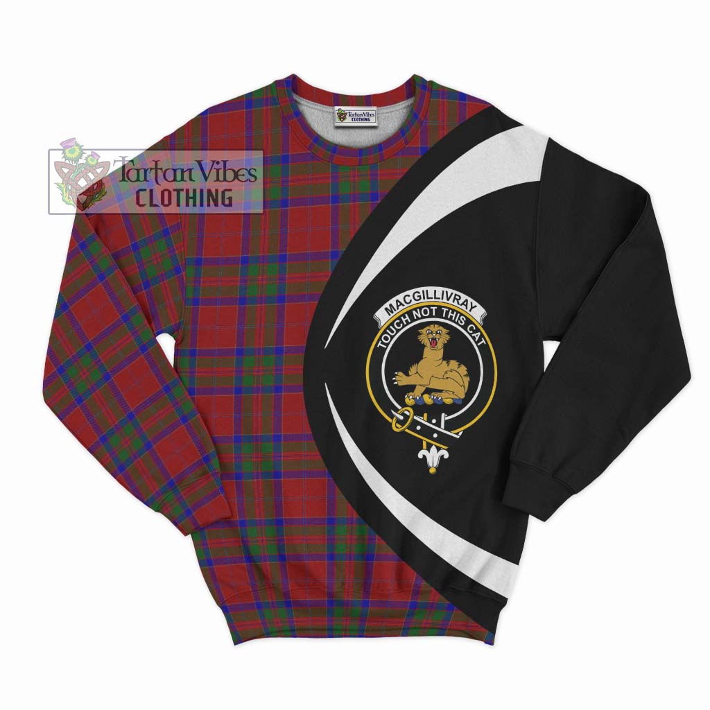 MacGillivray (McGillivray) Tartan Sweatshirt with Family Crest Circle Style Unisex - Tartan Vibes Clothing