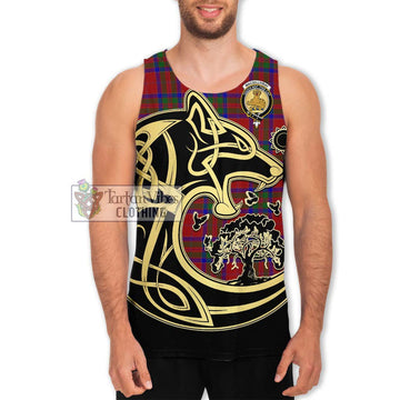 MacGillivray (McGillivray) Tartan Men's Tank Top with Family Crest Celtic Wolf Style Men - Tartan Vibes Clothing