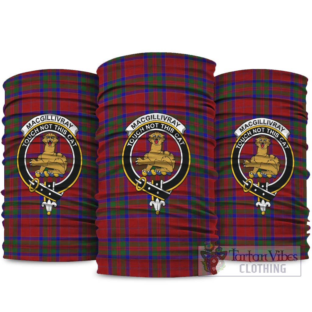 MacGillivray Tartan Neck Gaiters, Tartan Bandanas, Tartan Head Band with Family Crest