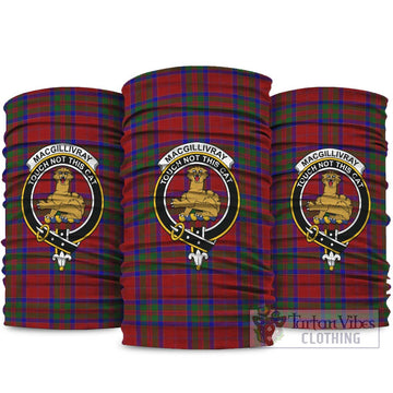 MacGillivray (McGillivray) Tartan Neck Gaiters, Tartan Bandanas, Tartan Head Band with Family Crest