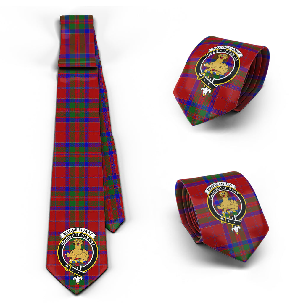 MacGillivray (McGillivray) Tartan Classic Necktie with Family Crest Necktie One Size - Tartan Vibes Clothing