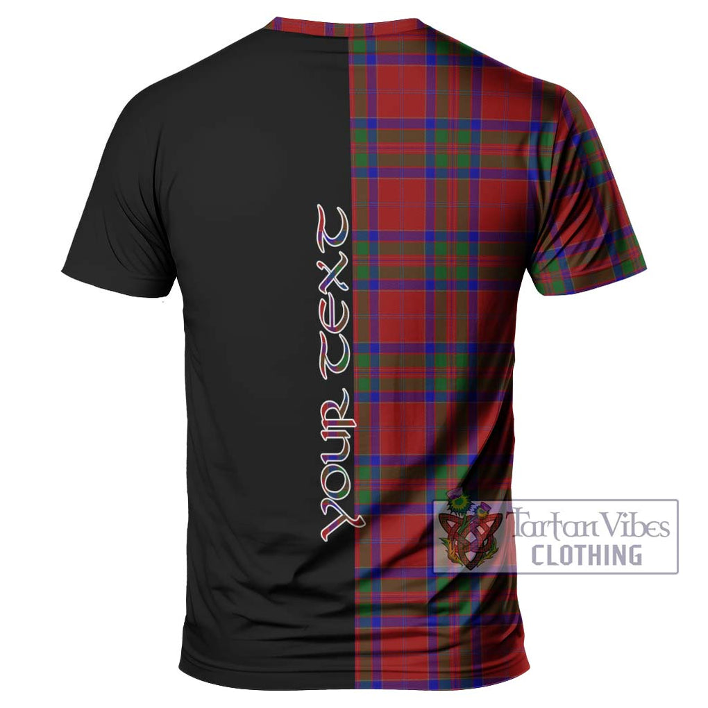 MacGillivray (McGillivray) Tartan T-Shirt with Family Crest and Half Of Me Style - Tartanvibesclothing Shop