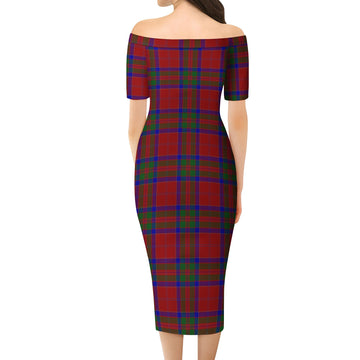 MacGillivray (McGillivray) Tartan Off Shoulder Lady Dress