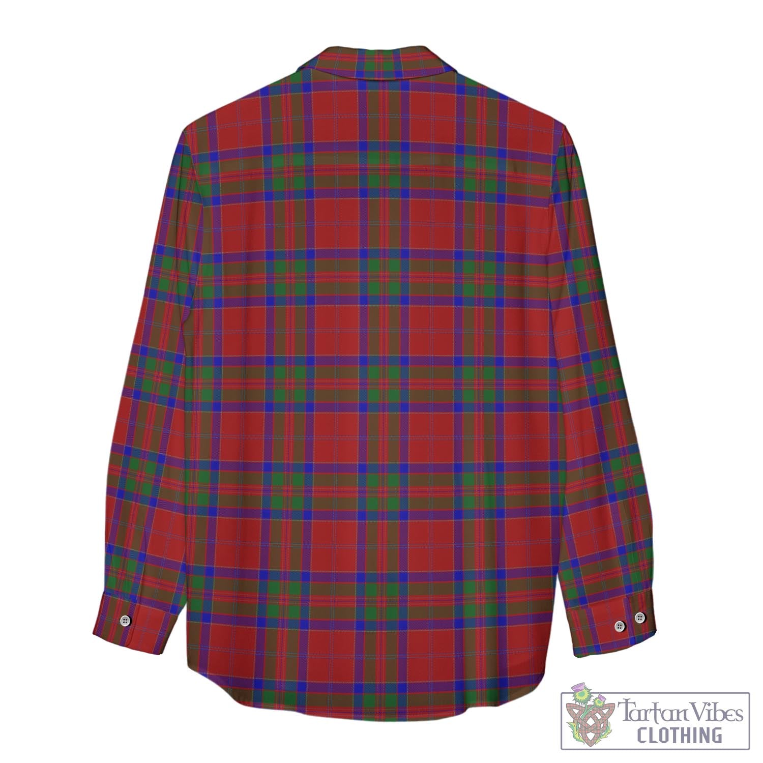 Tartan Vibes Clothing MacGillivray Tartan Womens Casual Shirt with Family Crest