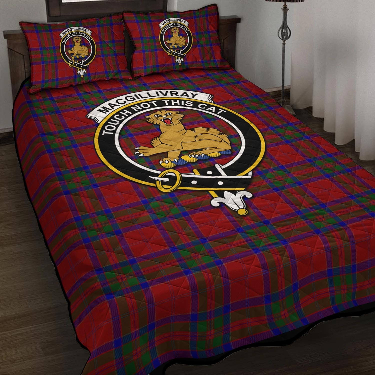 MacGillivray (McGillivray) Tartan Quilt Bed Set with Family Crest - Tartan Vibes Clothing